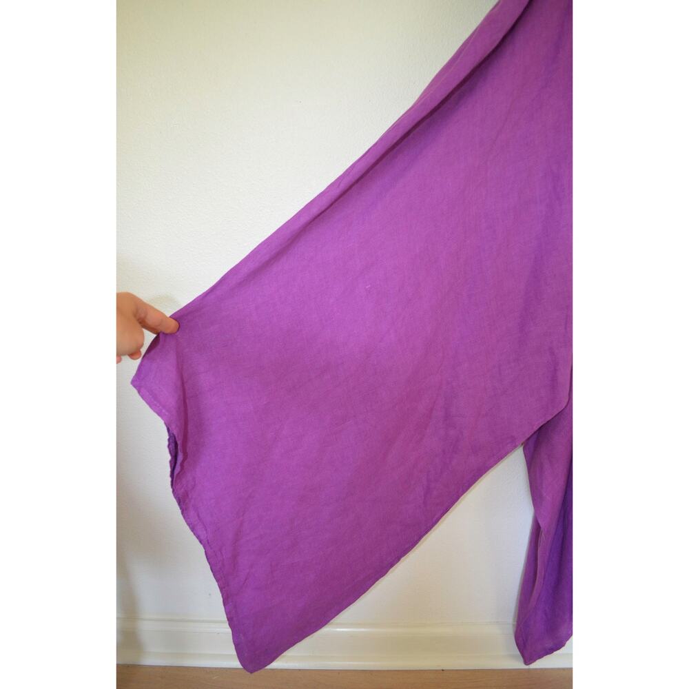 Puro Lino Purple Amethyst Jumpsuit Baggy - Picture 7 of 8